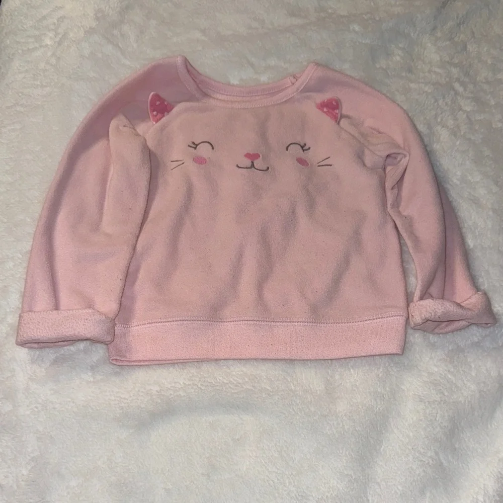 Carter's Blush Cat Graphic Sweatshirt